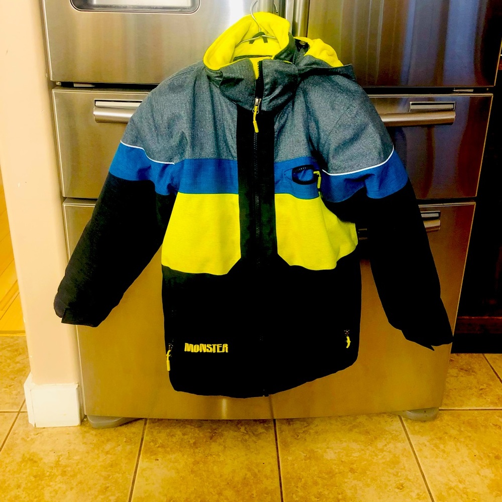 Monster boys winter jacket size 10